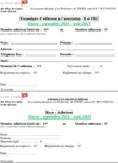 Formulaire d'adhésion 2024 2025